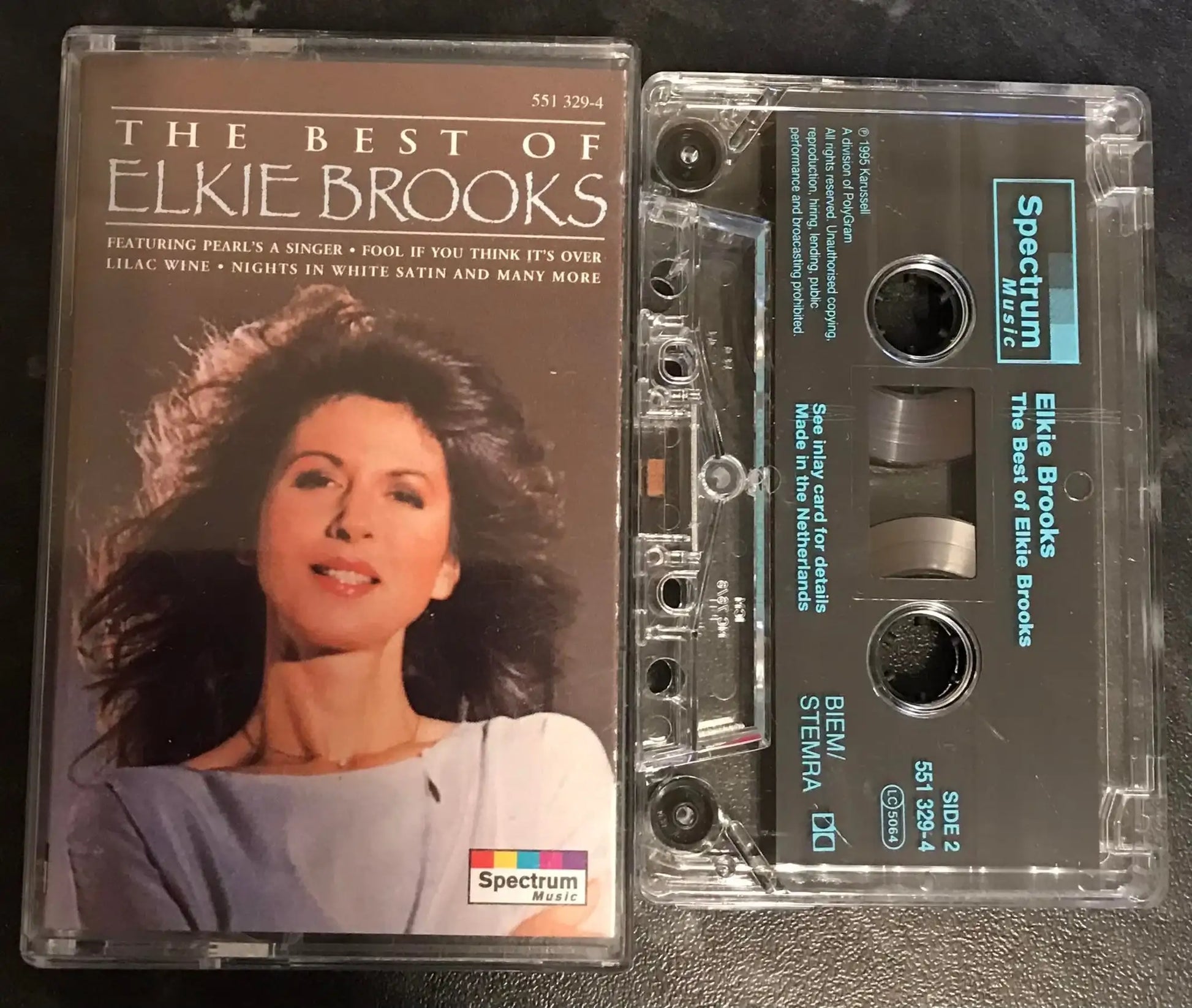 The Best Of Elkie Brooks Album, SPECTRUM MUSIC, 551 329-4, Vintage Cassette Magretro