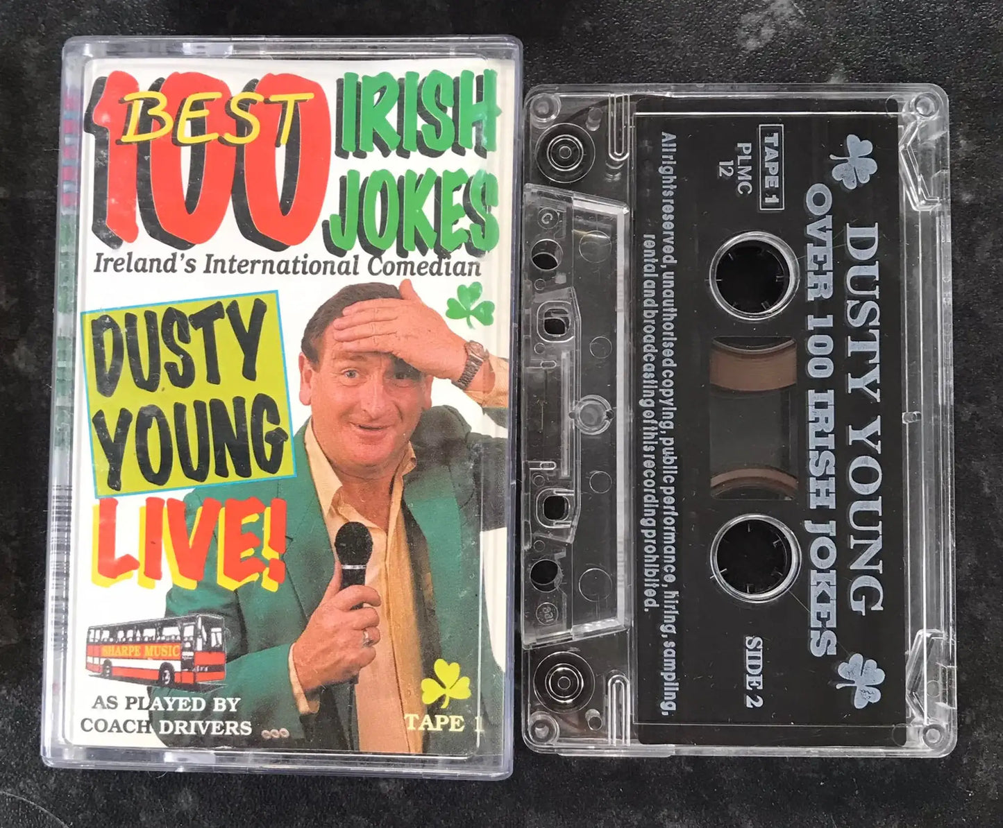 Dusty Young Live, 100 Best Irish Jokes Tape 1, Sharpe Music, PLMC 12 Magretro