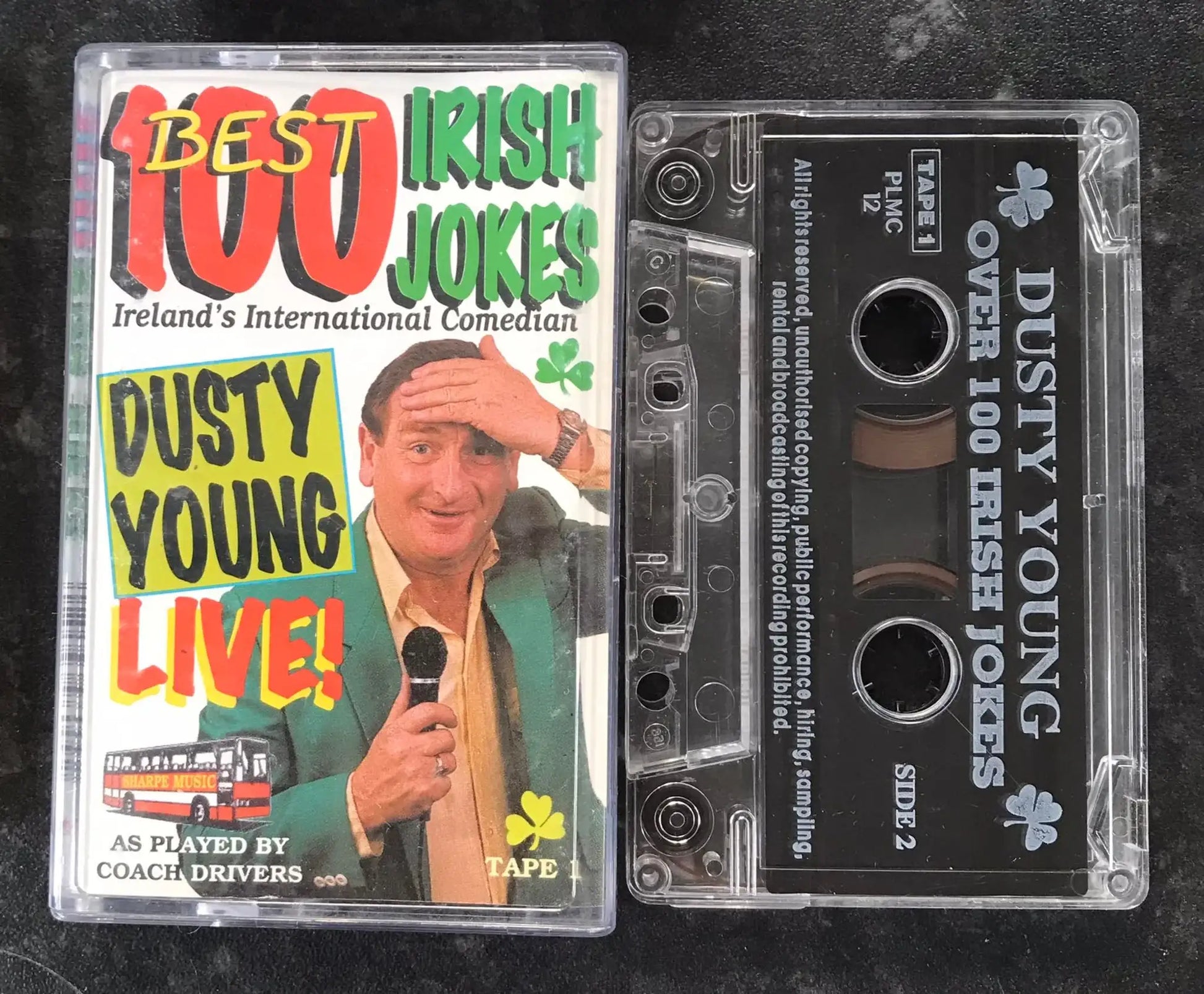 Dusty Young Live, 100 Best Irish Jokes Tape 1, Sharpe Music, PLMC 12 Magretro
