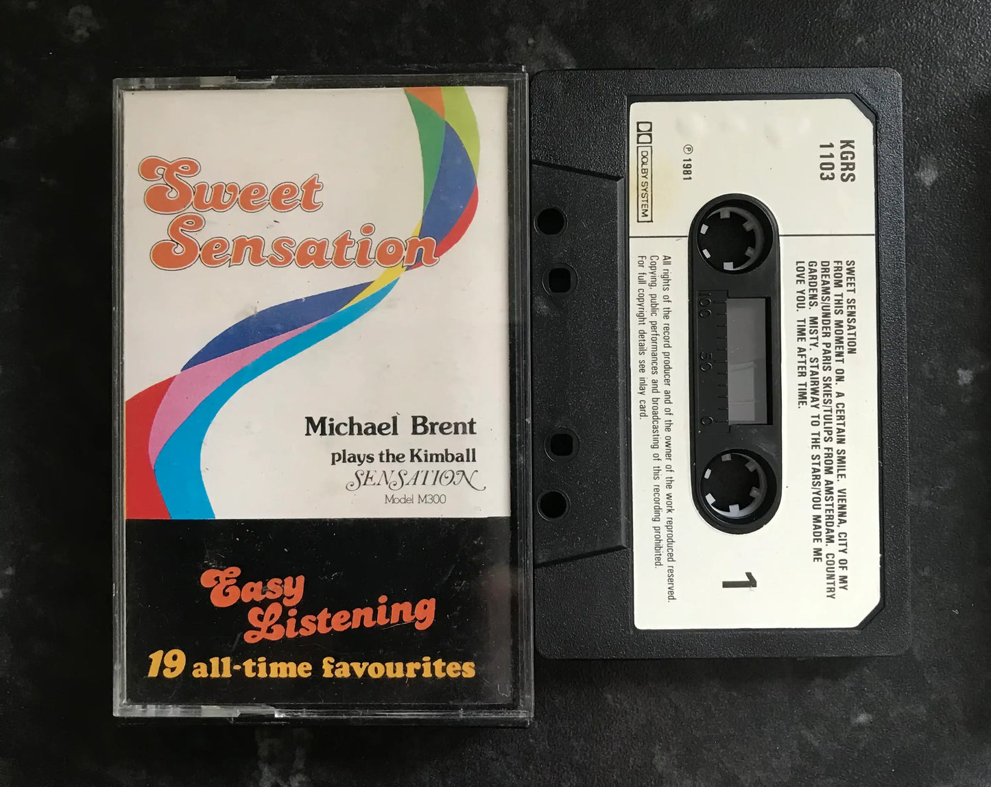 Michael Brent, Sweet Sensation ALbum, kgrs.1103, Vintage Cassette Magretro