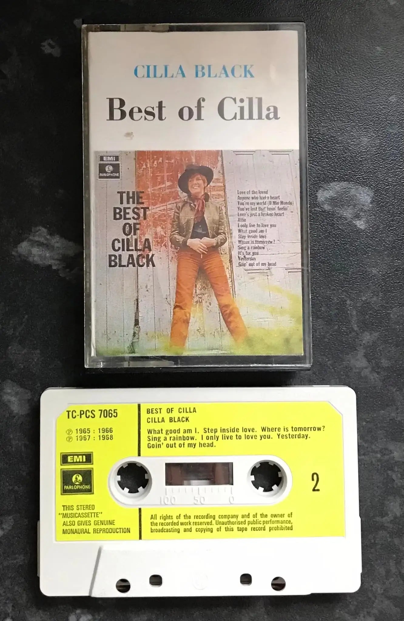 Cilla Black, Best Of Cilla Black Album, EMI, TC-PCS 7065, Vintage Cassette Magretro