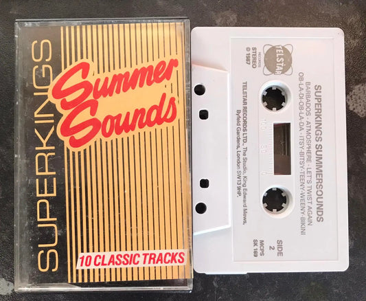 Summer Sounds Album, From Superkings, 1987, (RARE), SK 169, Vintage Cassette Magretro