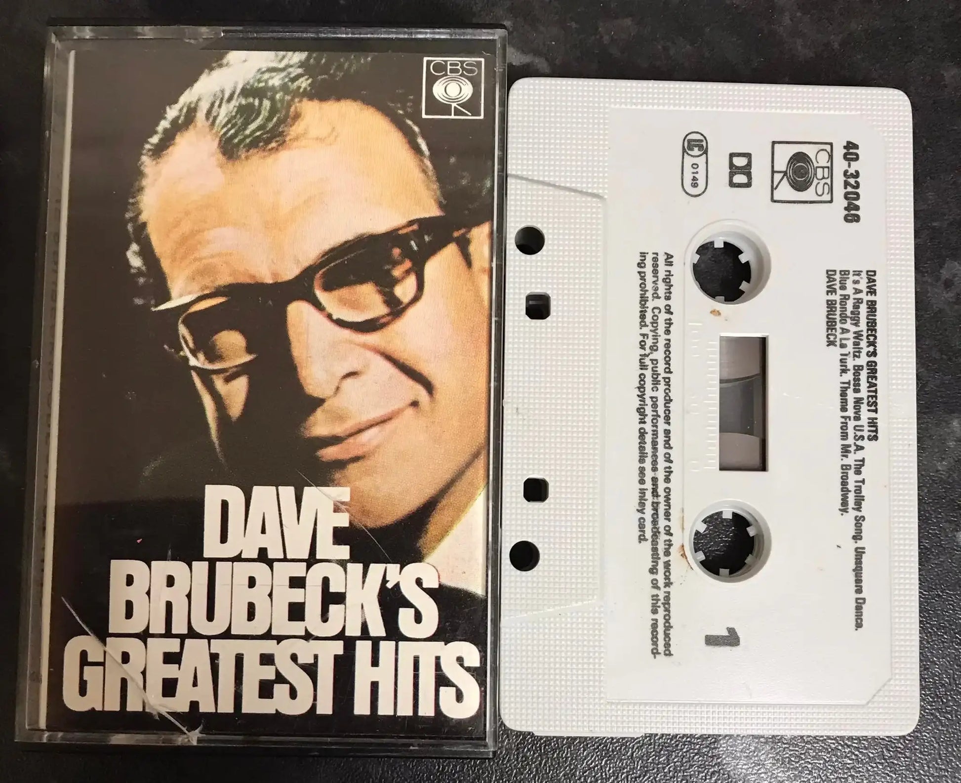 Dave Brubeck's Greatest Hits, CBS, 40-32046, Vintage Cassette Magretro