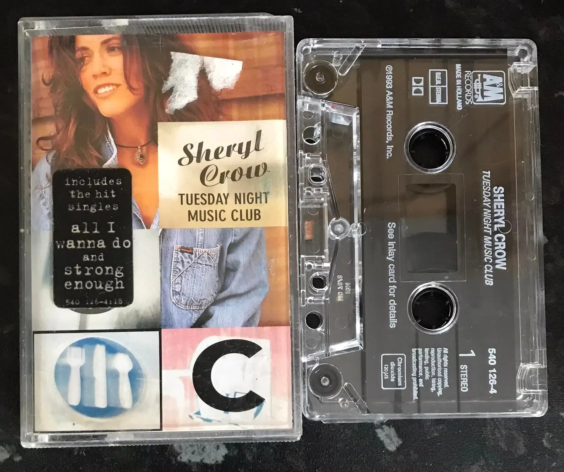 Sheryl Crow, Tuesday Night Music Club, A&M, 540 126-4, Vintage Cassette Magretro
