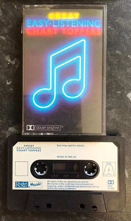 Great Easy Listening Chart Toppers, RDC 91435, Vintage Cassette Magretro