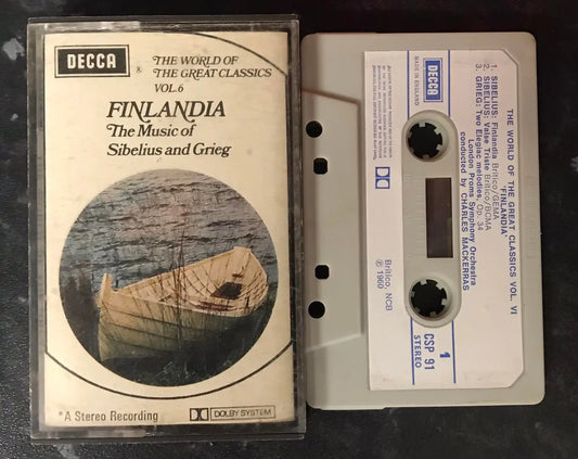 The World of the great classics vol 6, Finlandia, Decca, CSP 91,Vintage Cassette Magretro