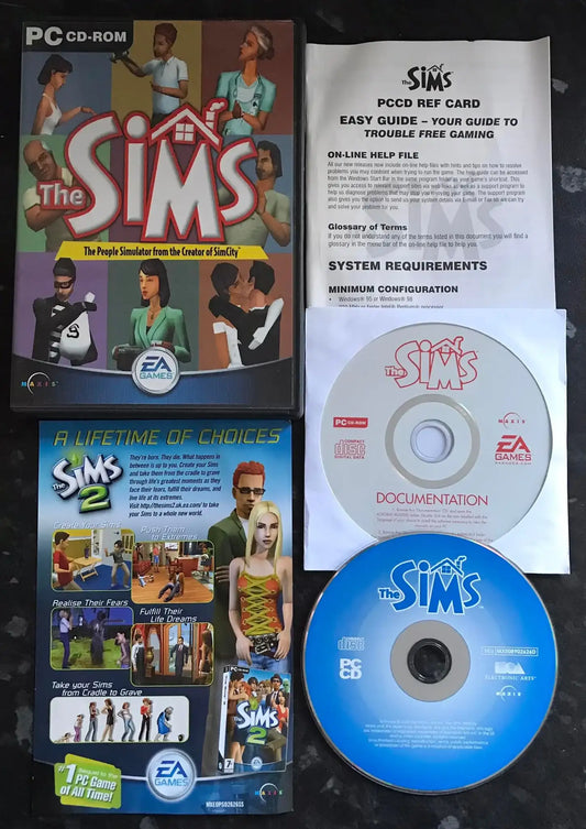 The Sims, PC Game, The Original Sim Game CD Rom Magretro