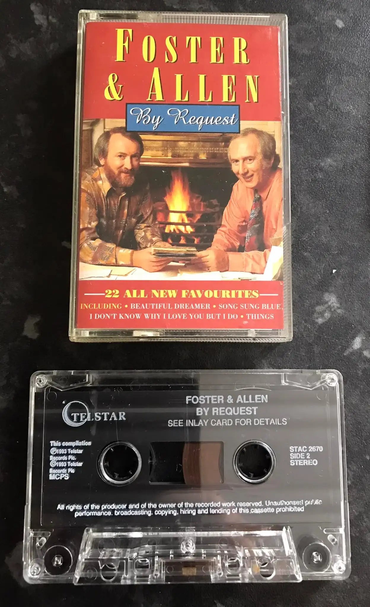 Foster & Allen, By Request Album, Telstar, STAC 2670, Vintage Cassette Magretro