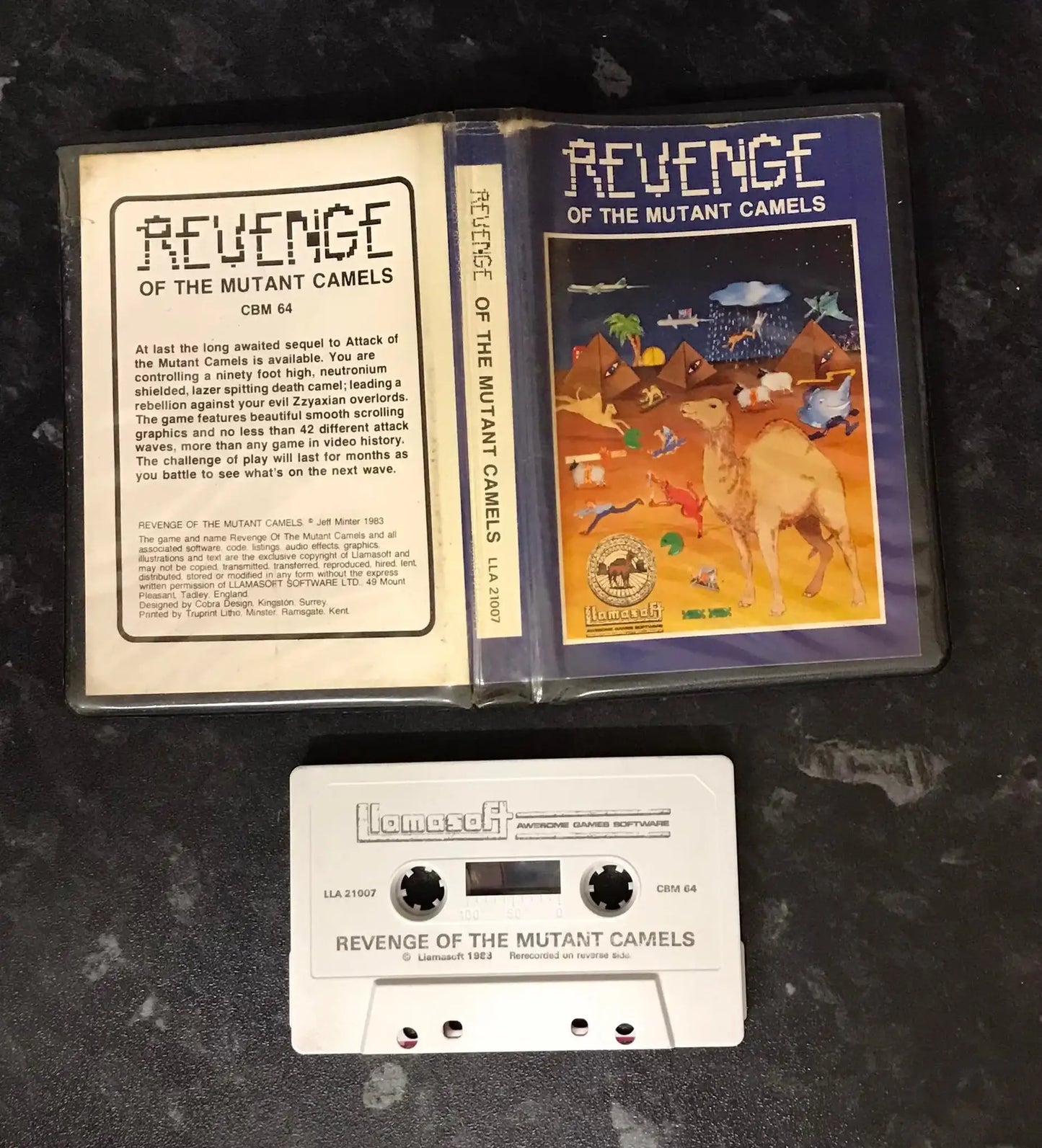 Revenge of the Mutant Camels, C64, by Llamasoft (RARE), Jeff Minter, WORKING Magretro