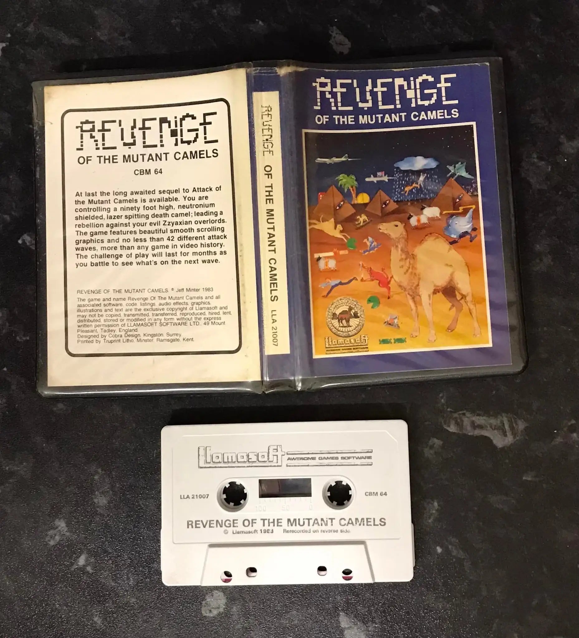 Revenge of the Mutant Camels, C64, by Llamasoft (RARE), Jeff Minter, WORKING Magretro