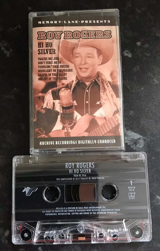 Roy Rogers, Hi Ho Silver Album, pgn mc 816, Pegasus Records, Vintage Cassette Magretro