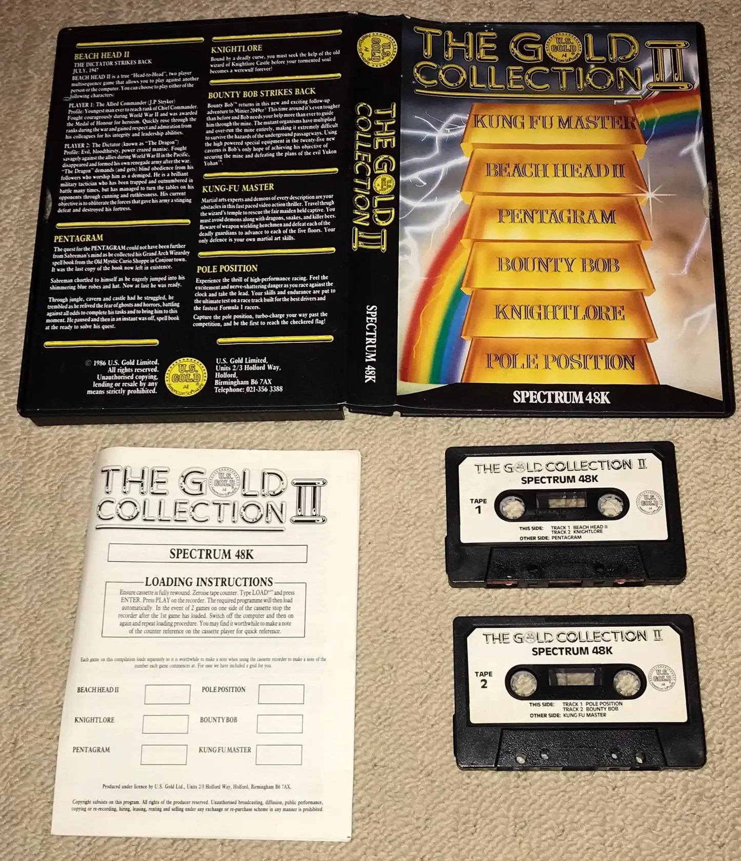 The Gold Collection II Compilation, ZX Spectrum by US Gold Magretro