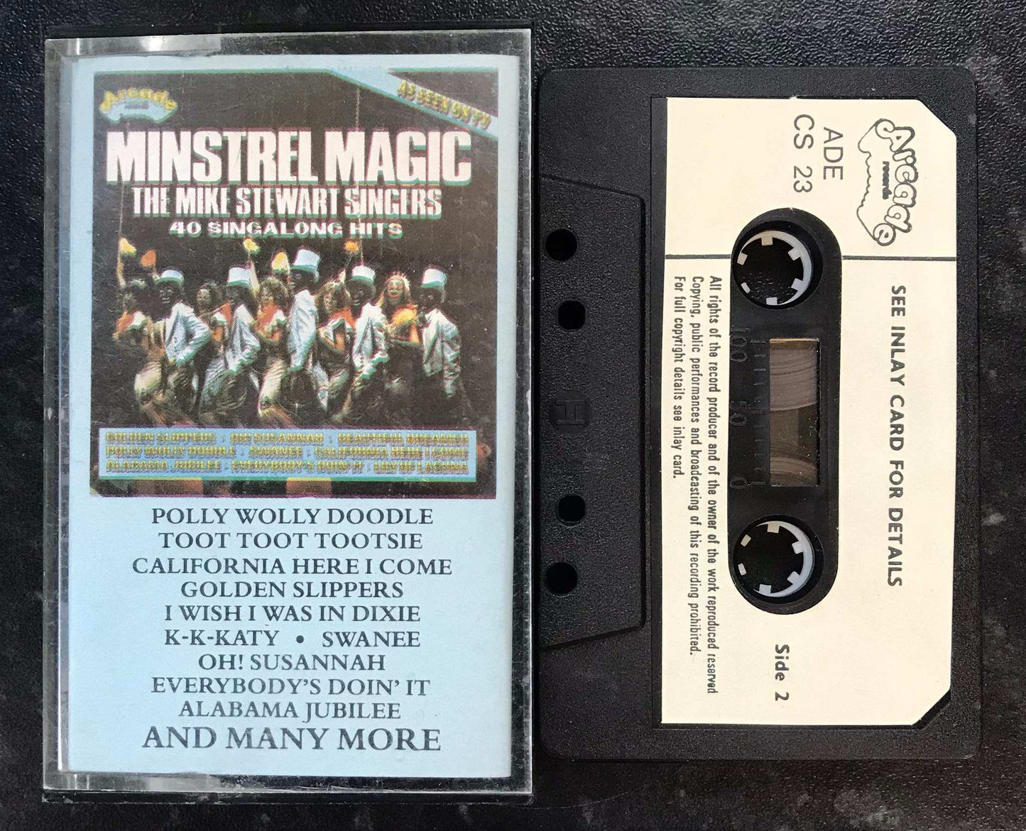 Minstrel Magic, The Mike Stewart Singers, Arcade ADE CS 23, Vintage Cassette Magretro
