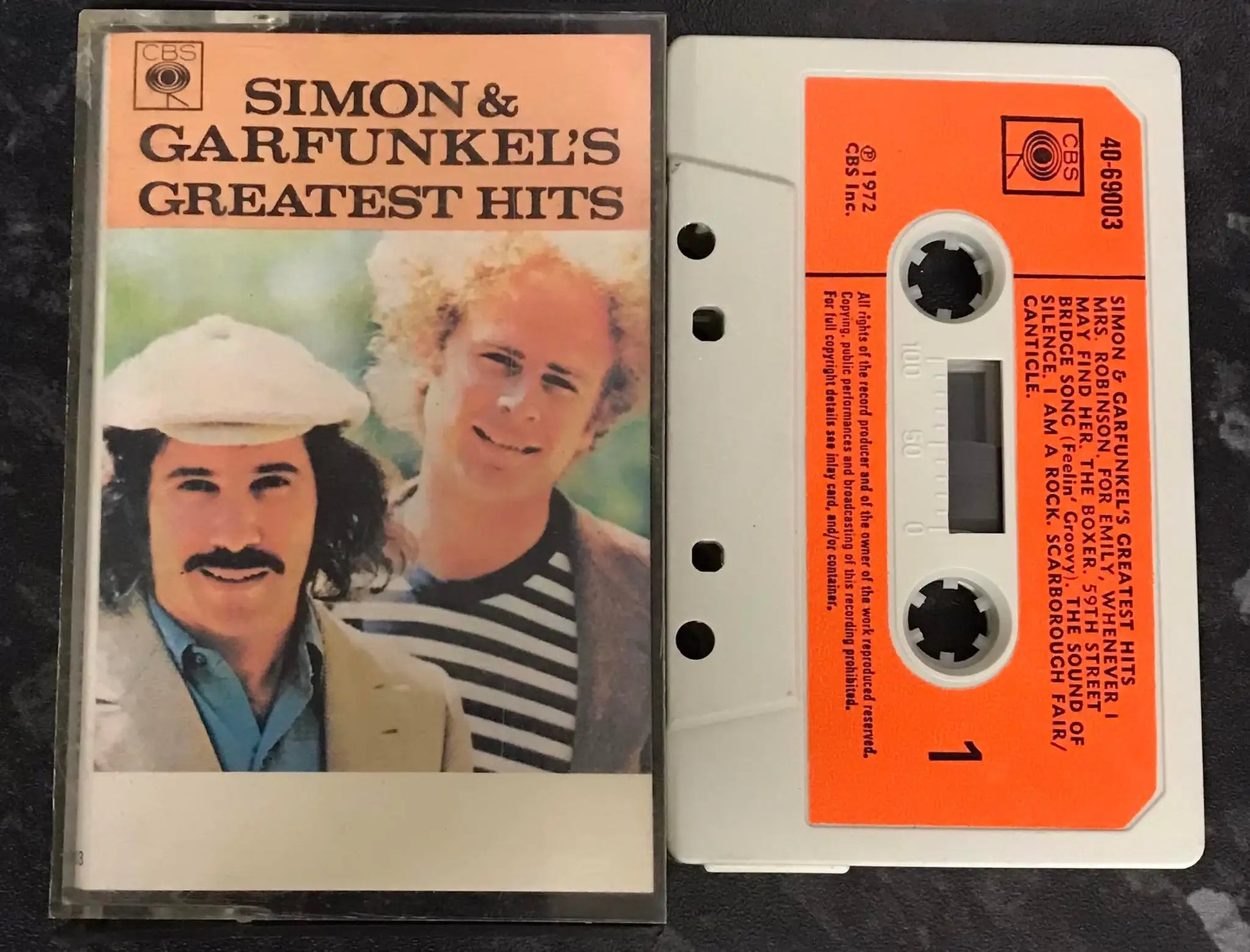 Simon & Garfunkel's Greatest Hits Album, CBS, 40-69003, Vintage Cassette Magretro