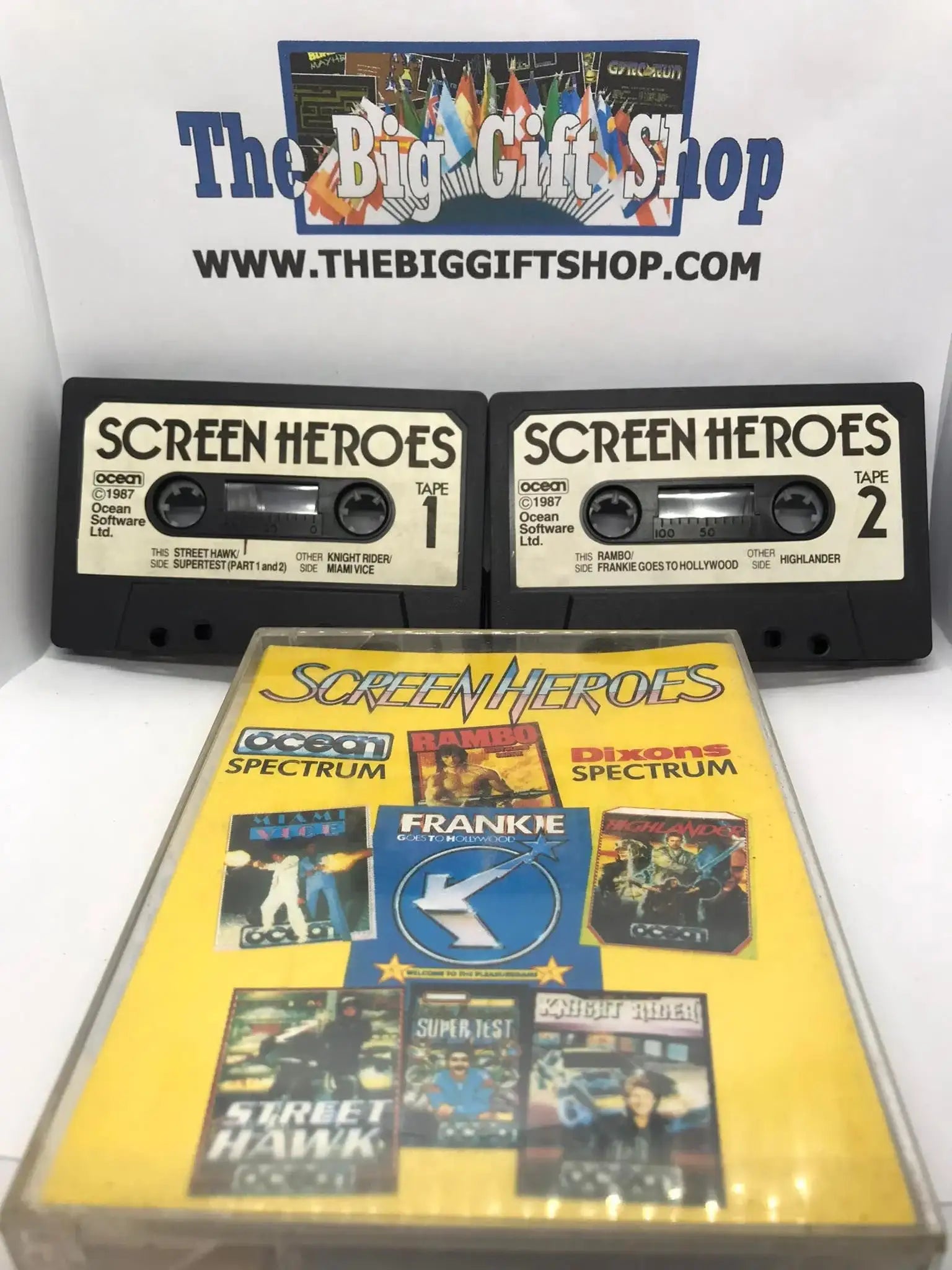 Screen heroes compilation, ZX Spectrum by Ocean Software Magretro