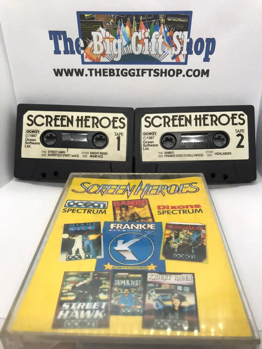 Screen heroes compilation, ZX Spectrum by Ocean Software Magretro