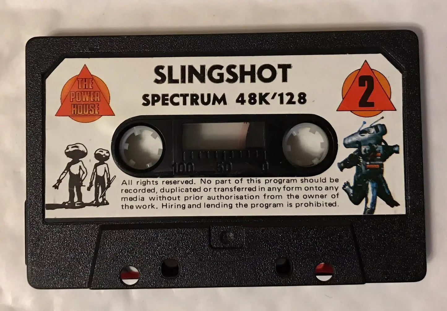 Slingshot, ZX Spectrum game by The Power House, No Box Magretro