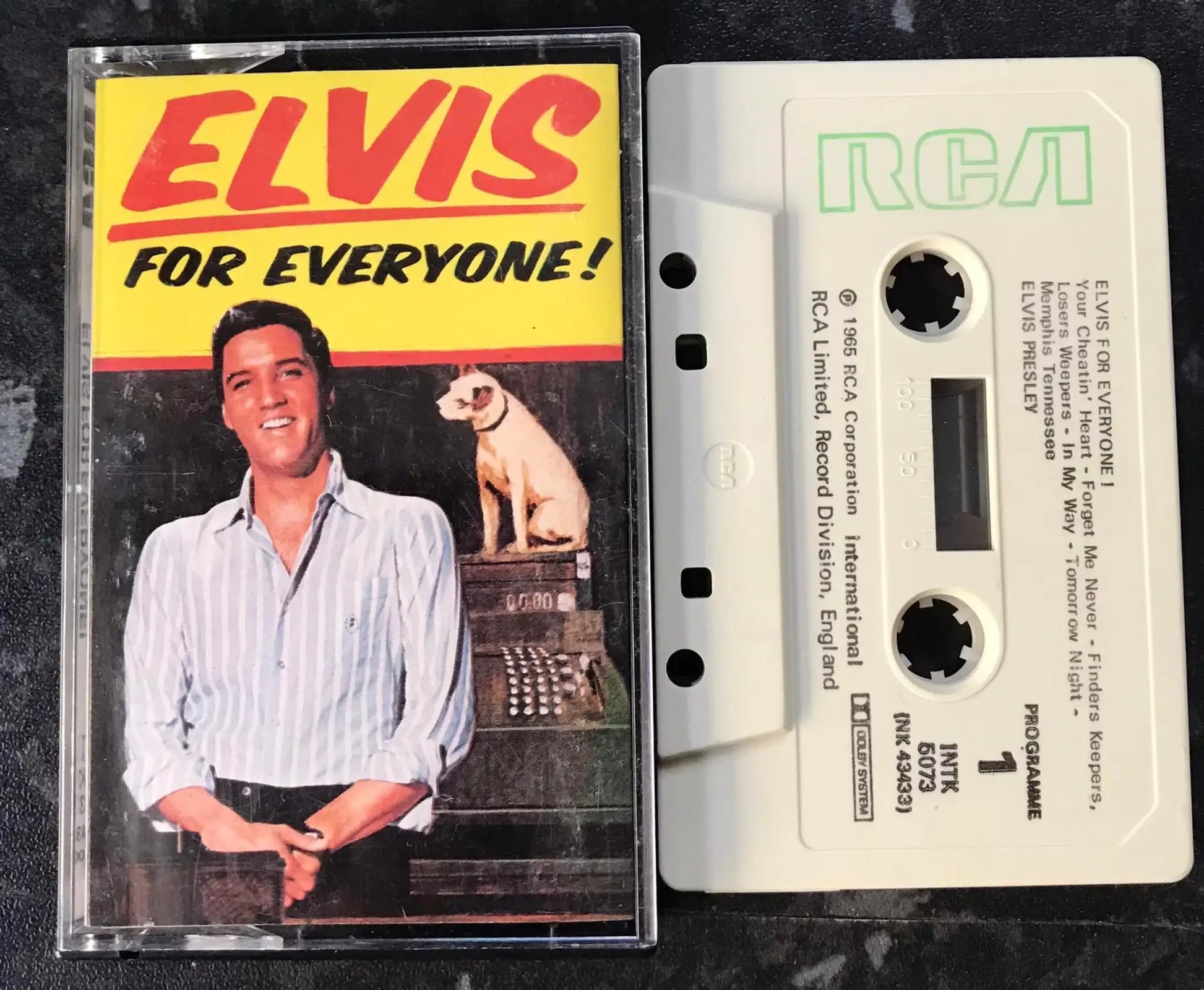 Elvis For Everyone Album, RCA International, INTK 5073, Vintage Cassette Magretro
