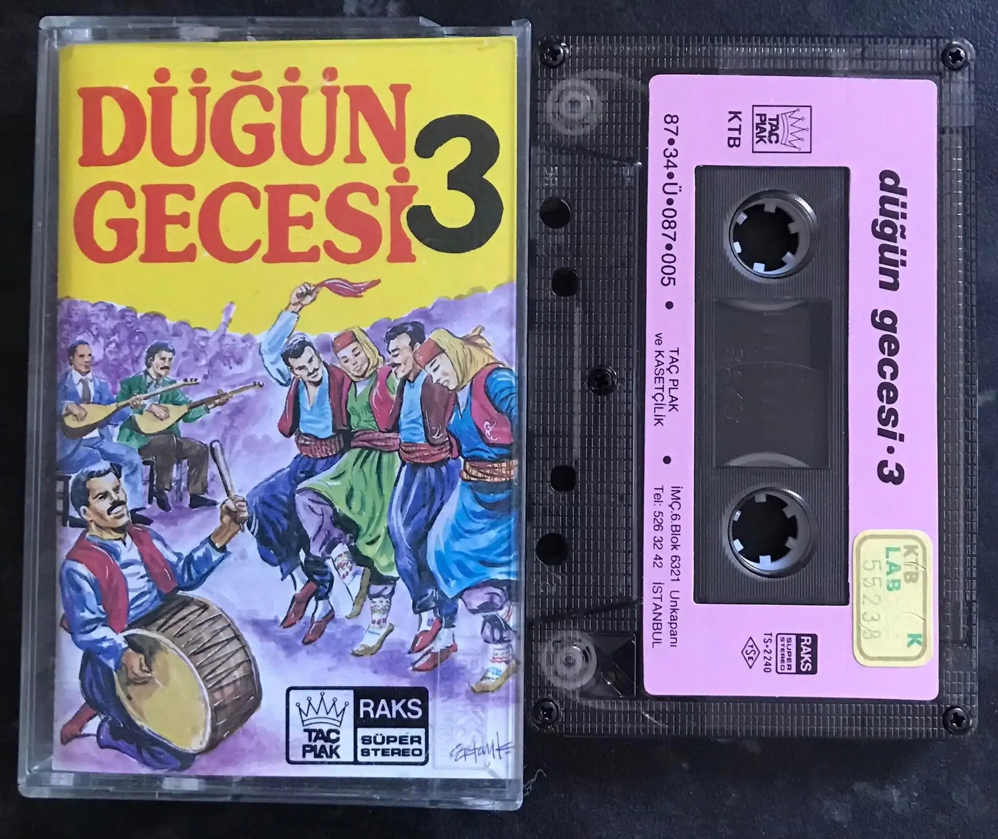 Dugun Gecesi 3, (Turkish, Wedding Night 3), Vintage Cassette Magretro