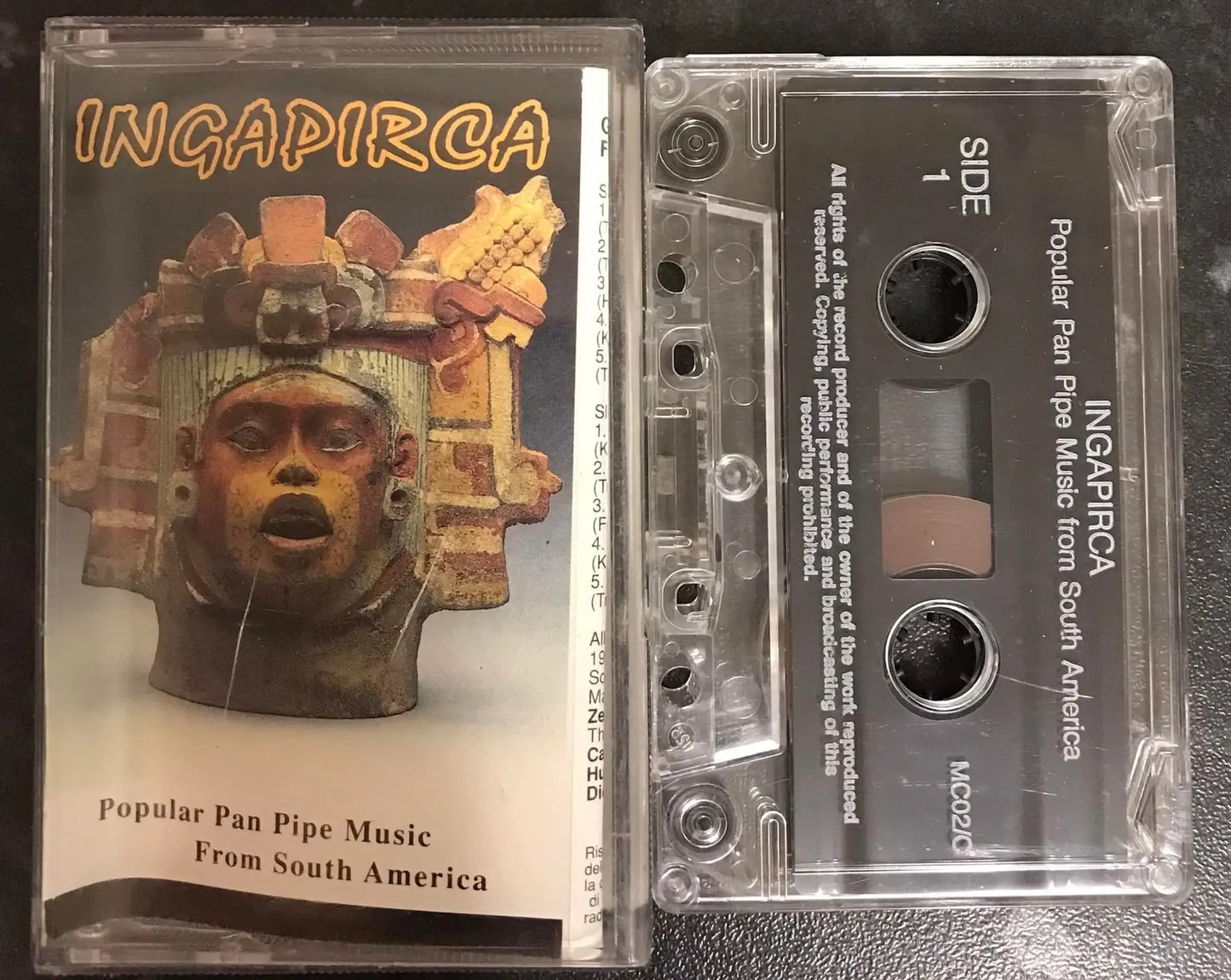 Ingapirca, Popular Pan Pipe Music from South America, MC 02/C, Vintage Cassette Magretro
