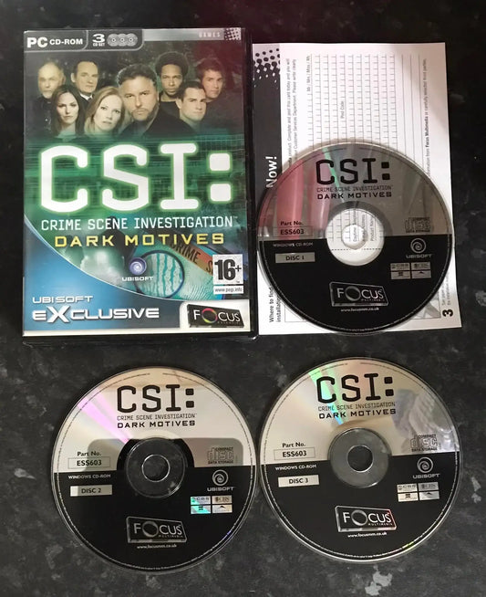CSI:Crime Scene Investigations, Dark Motives, PC Game Magretro