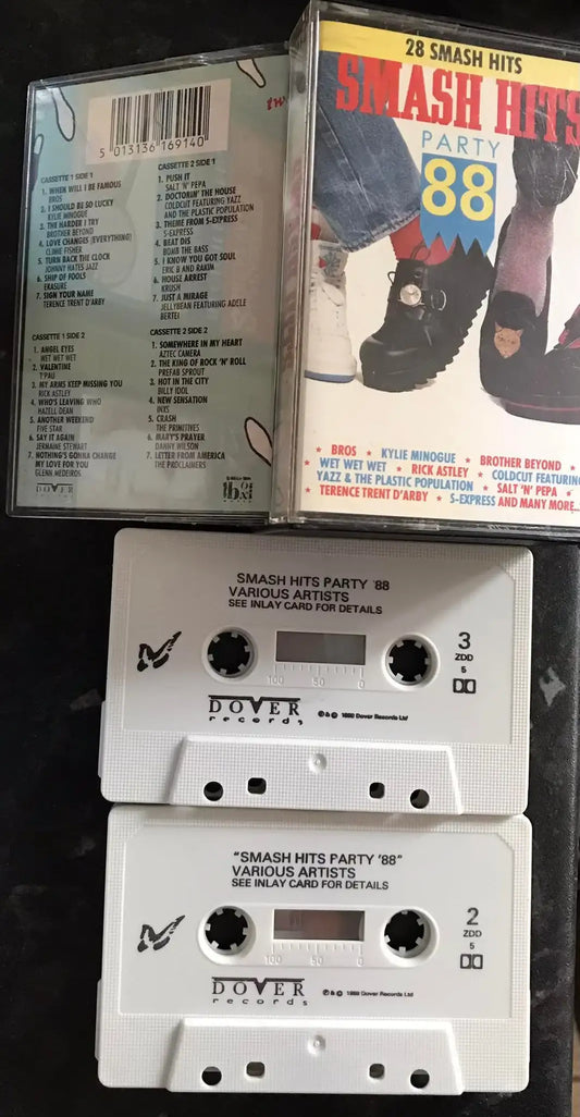 Smash Hits Party 88 Double Album, Dover Records, ZDD 5, Vintage Cassette Magretro