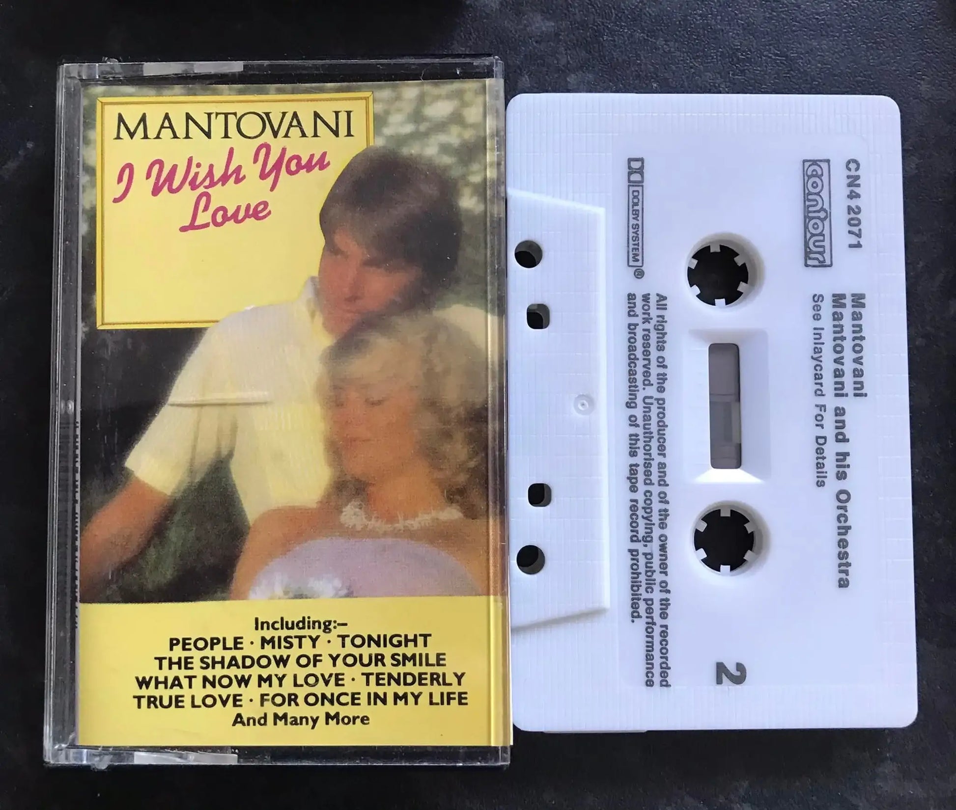 I Wish You Love Album, Mantovani, Contour, CN4 2071, Vintage Cassette Magretro