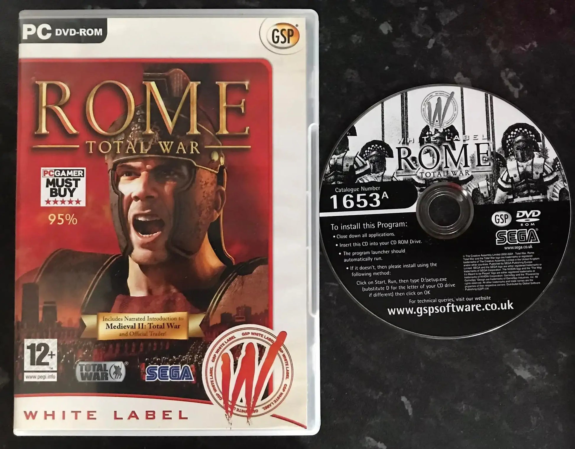 Rome Total War, UK, Pal, PC Game Magretro