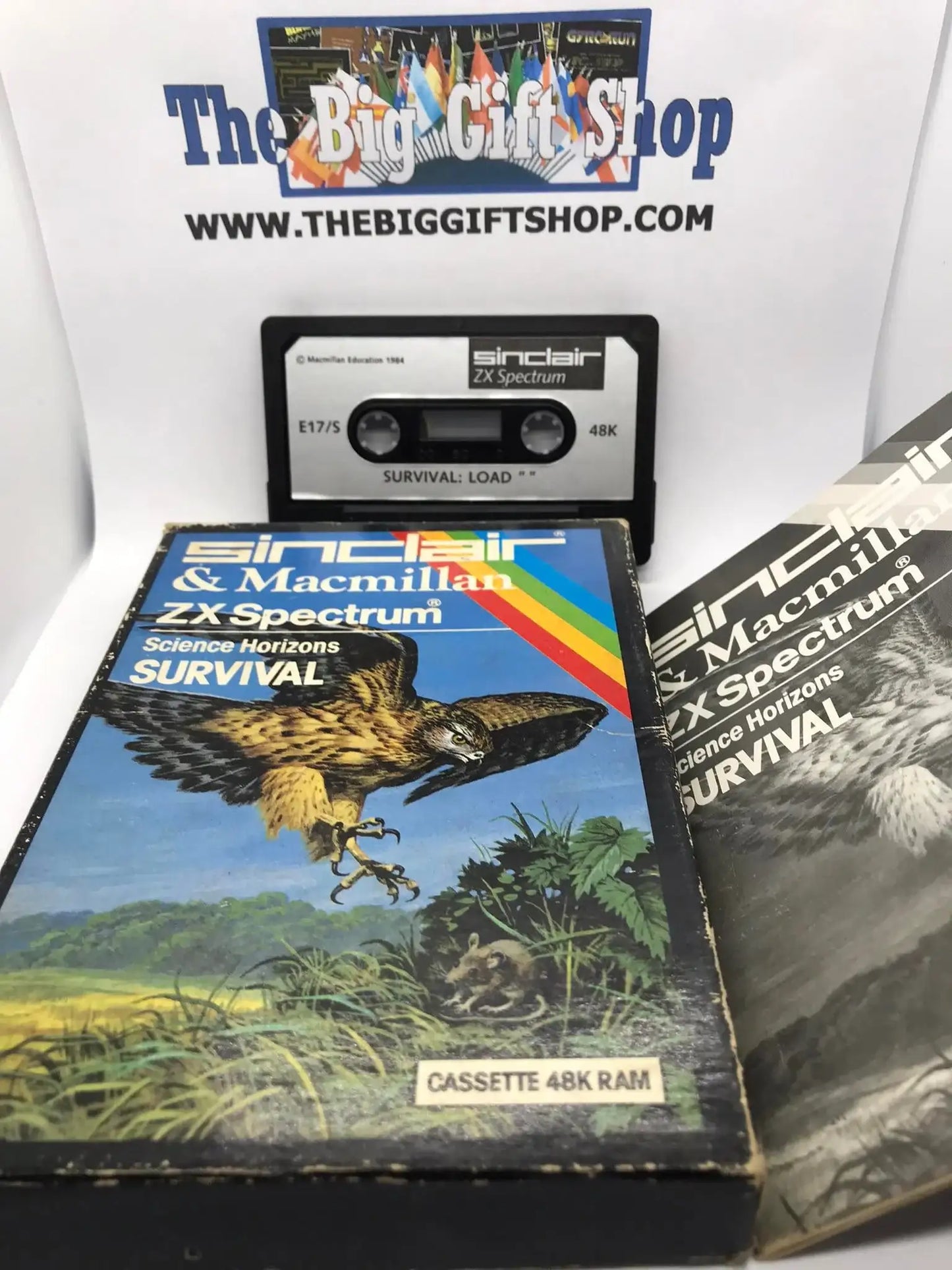 Survival, ZX Spectrum, silver cassette label (common), Sinclair research Magretro