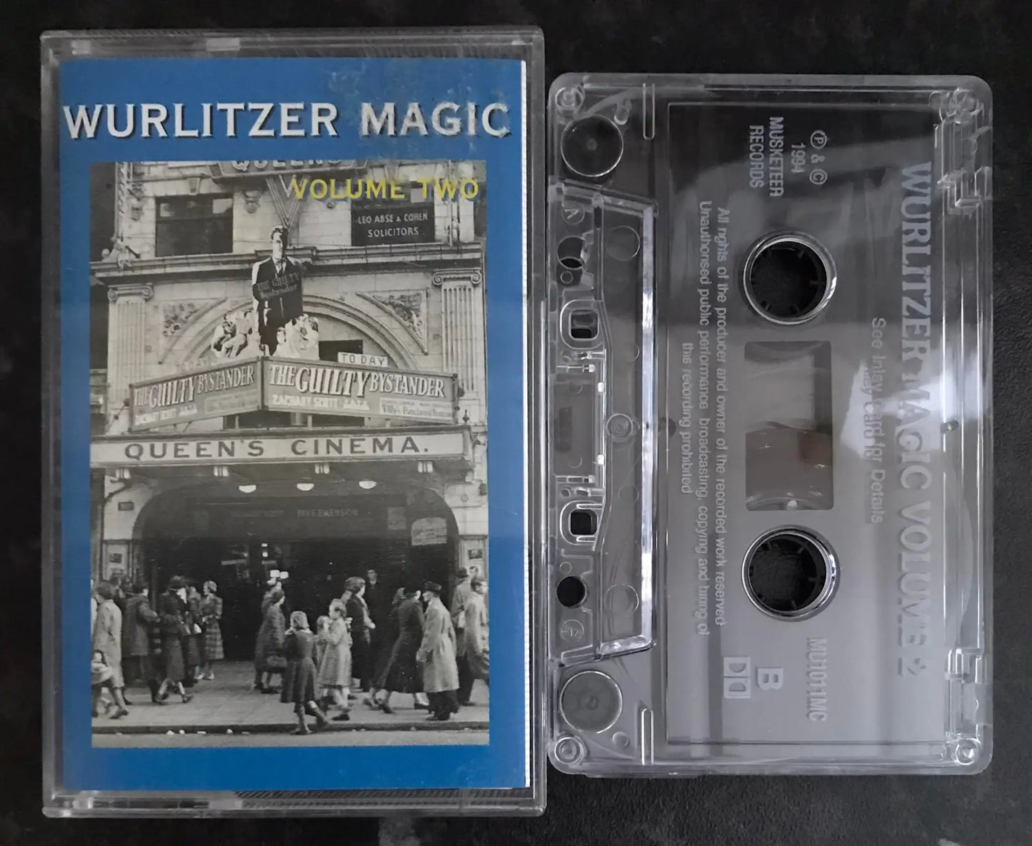 Wurlitzer Magic, Volume Two, mu 1011 mc, Muskateer Music, Vintage Cassette Magretro