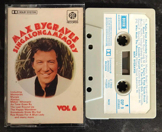 Max Bygraves, Singalongamemory Vol 6, Pye Records, ZCP 18430, Vintage Cassette Magretro