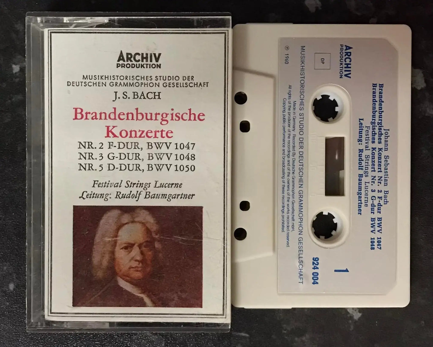 J.S. Bach, Brandenburgische Konzerte, NO 2,3,5,ARCHIV, 924 004, Vintage Cassette Magretro