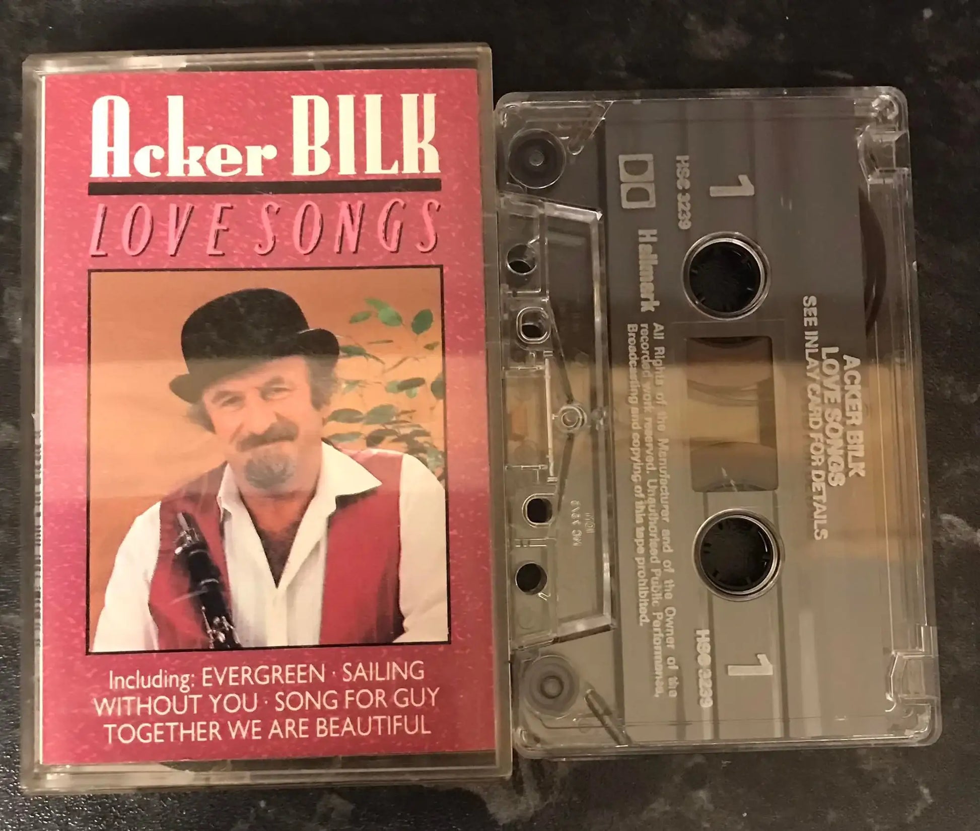Acker Bilk, Love Songs Album, HALLMARK, HSC 3239, Vintage Cassette Magretro