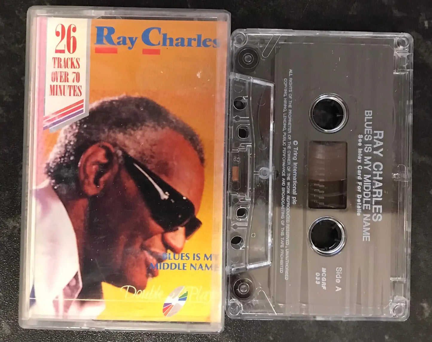 Ray Charles, Blues is My Middle Name Album, MCGRF 033, Vintage Cassette Magretro