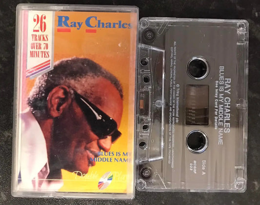 Ray Charles, Blues is My Middle Name Album, MCGRF 033, Vintage Cassette Magretro