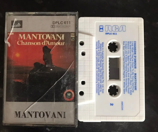 Mantovani, Chanson D'Amour Album, dplc 611, RCA, Summit, Vintage Cassette Magretro