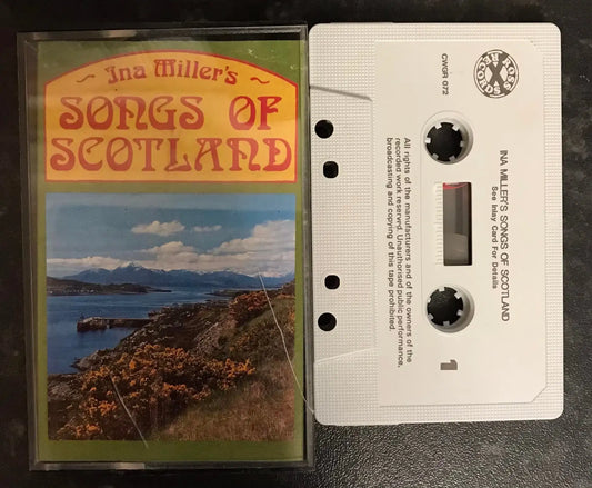 Ina Miller's Songs of Scotland Album, cwgr 072, Ross Records, Vintage Cassette Magretro