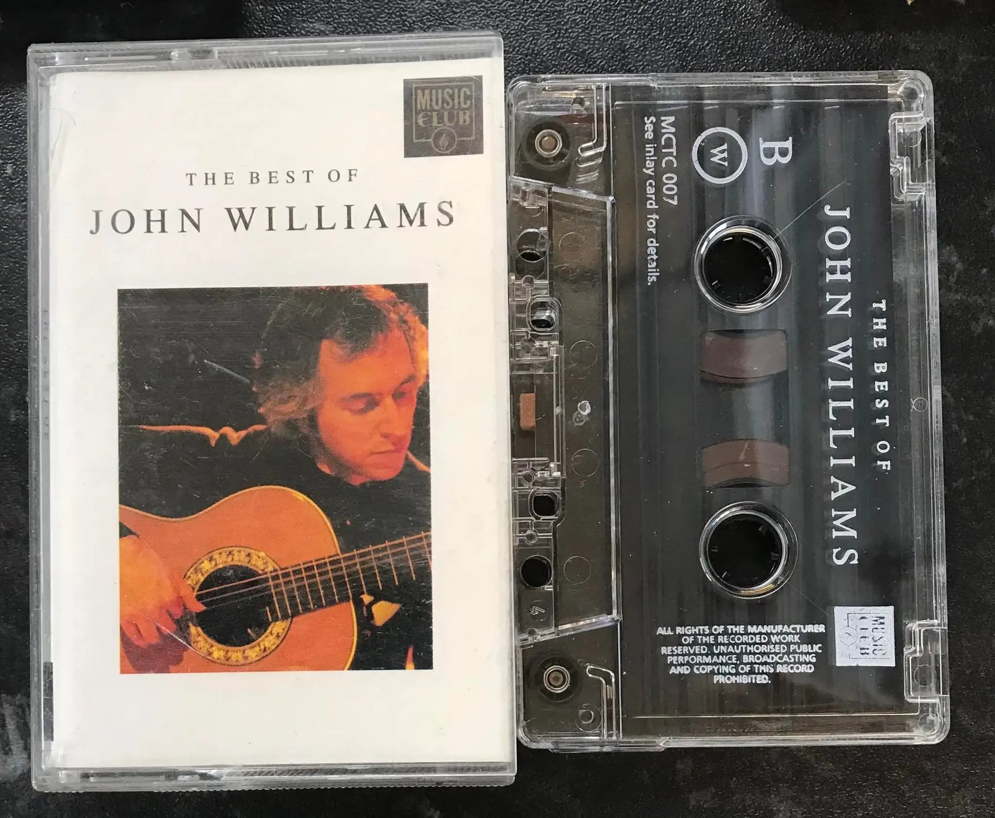 The Best of John Williams Album, Music Club Label, MCTC007, Vintage Cassette Magretro