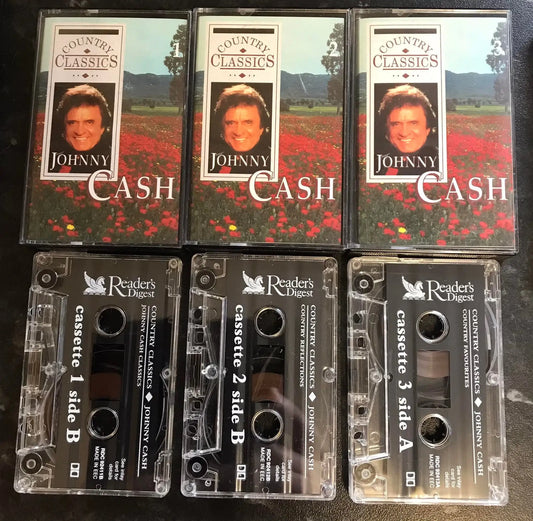 Johnny Cash, Country Classics, Reader's Digest, RDC 92411, Vintage Cassette Magretro