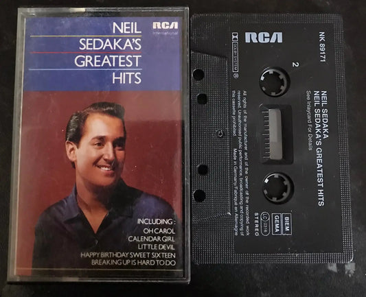Neil Sedaka Greatest Hits Album, RCA, NK 89171, Vintage Cassette Magretro