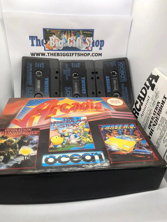 Arcadia Compilation, CPC 464 / 664 Released by Ocean Software Magretro