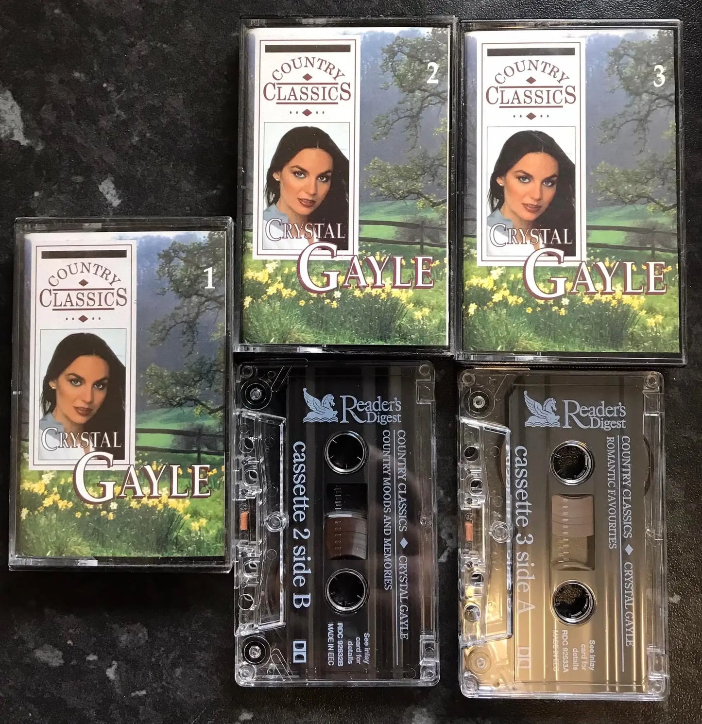 Crystal Gayle, Country Classics, 3 Tape Set, Reader's Digest, RDC 92631 Magretro