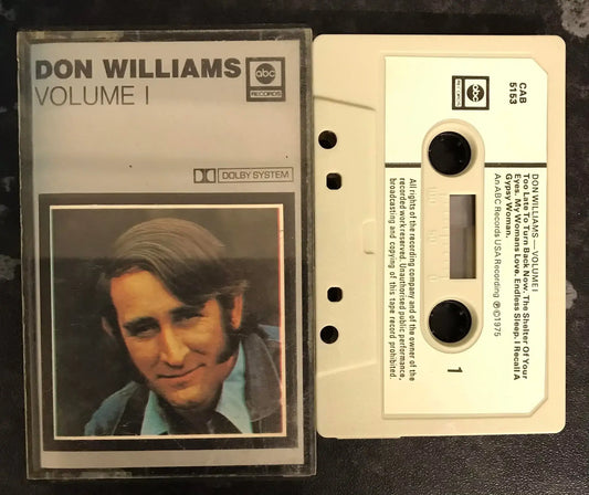 Don Williams, Volume I Album, ABC Records, CAB 5153, Vintage Cassette Magretro