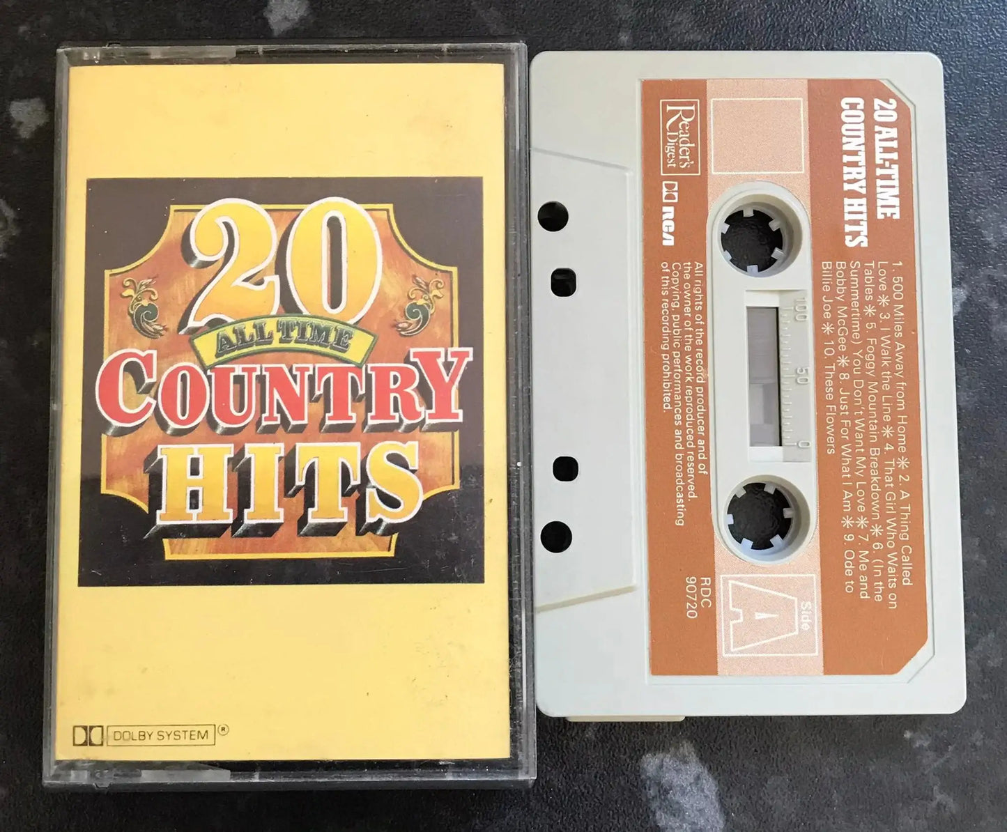 20 All Time Country Hits Album, Reader's Digest, rdc 90720 Magretro