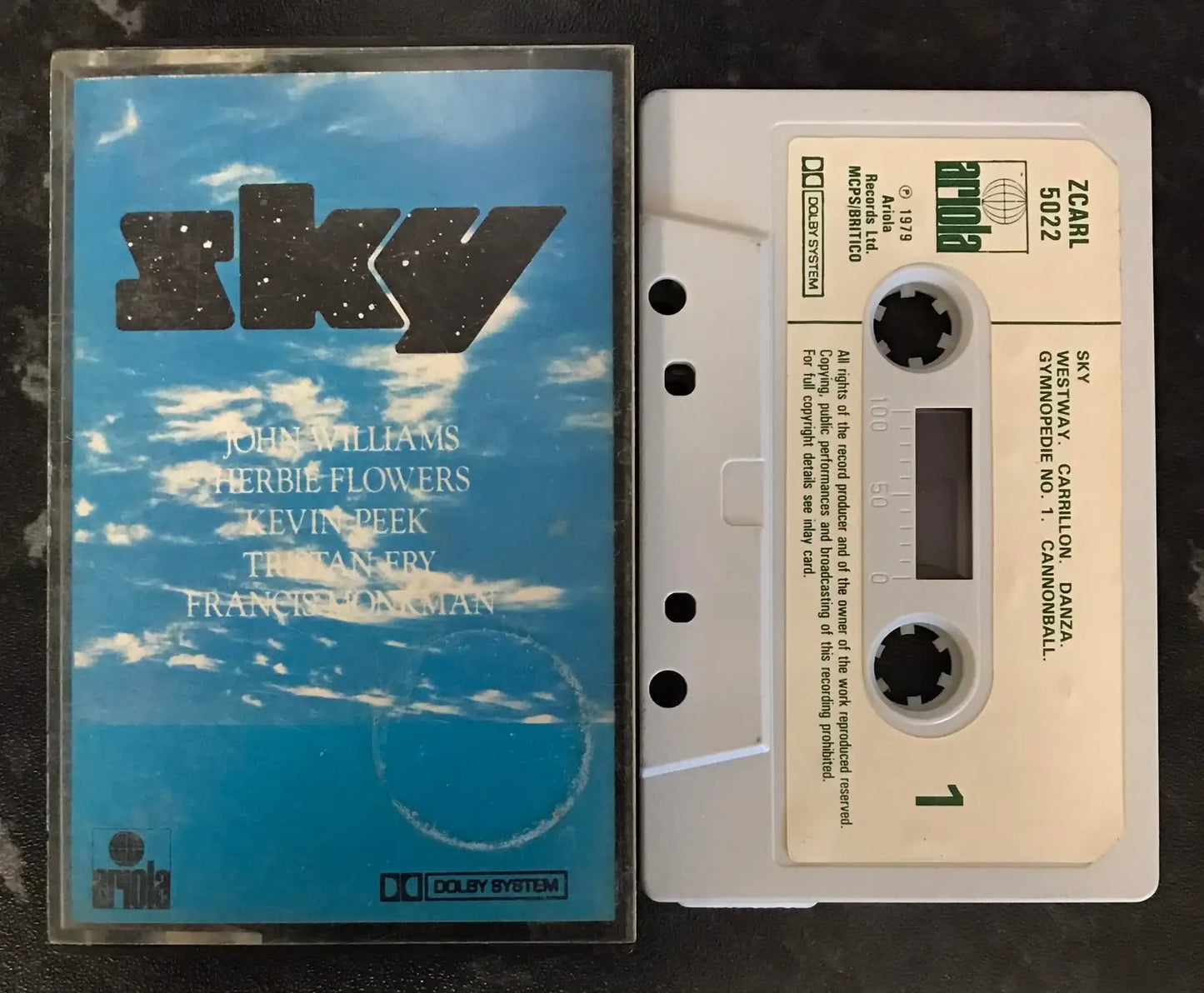 Sky Album, 1979 release by Ariola, ZC ARH 5022, Vintage Cassette Magretro