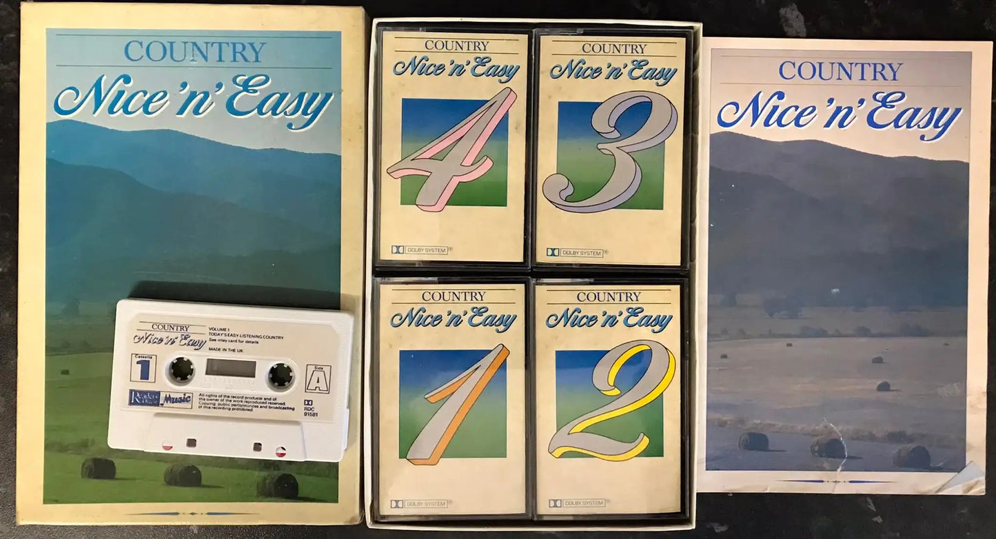Country Nice & Easy Collection Boxed, Vintage Cassette Magretro