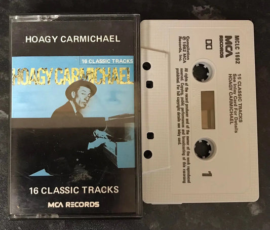 Hoagy Carmichael 16 Classic Tracks, MCA Records, MCLC 1692, vintage cassette Magretro