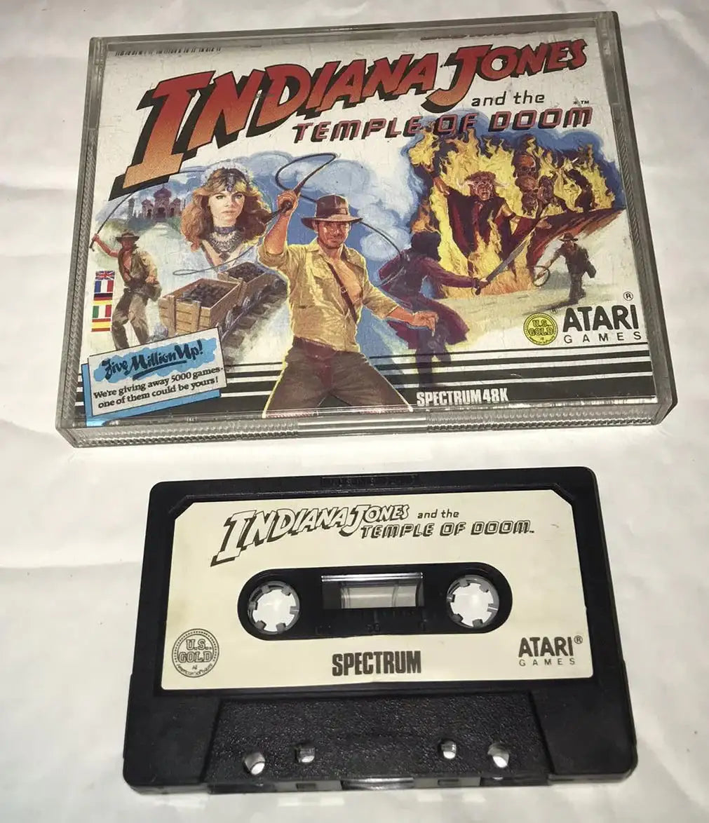Indiana Jones and The Temple Of Doom, ZX Spectrum by US Gold Magretro