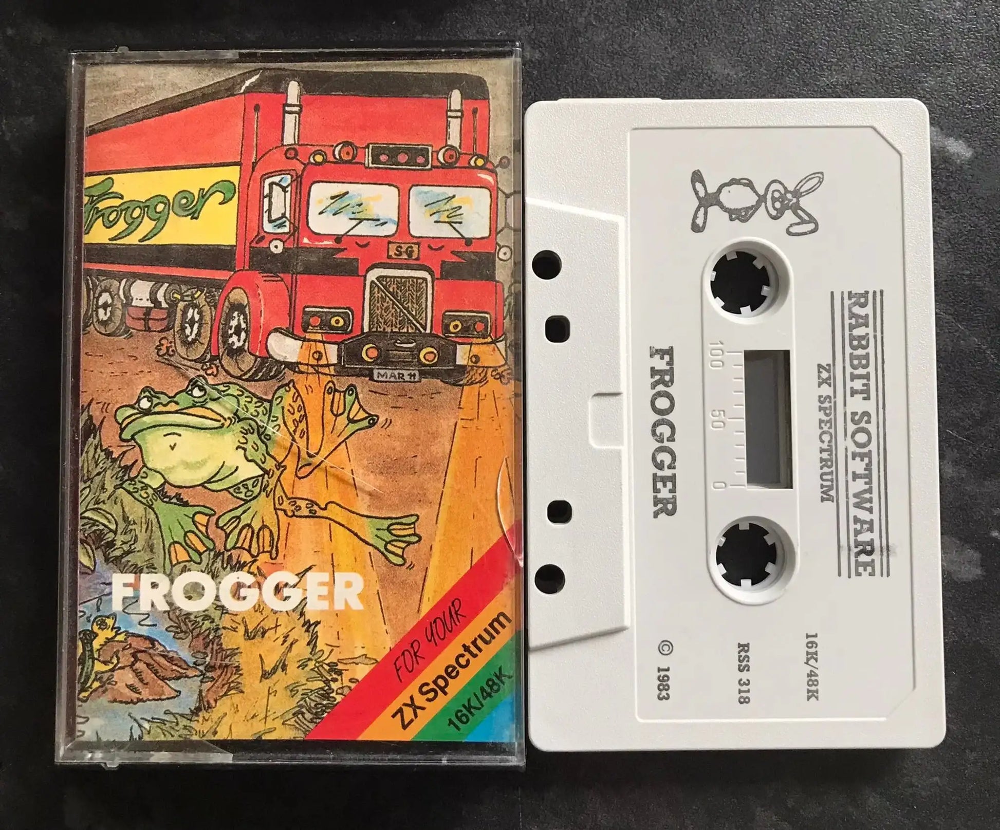 Frogger by Rabbit Software, ZX Spectrum Game, Working Magretro
