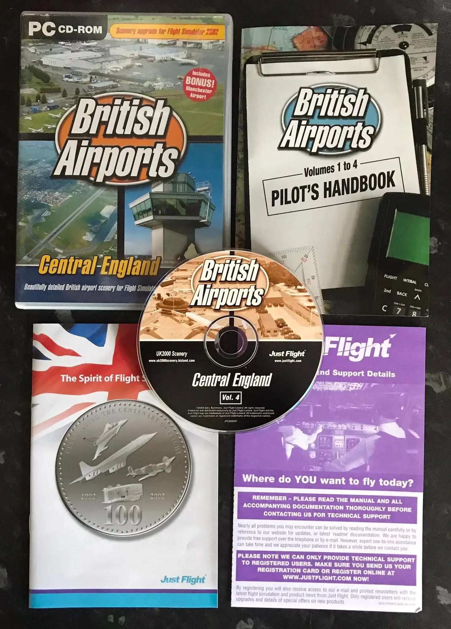 British Airports, Central England, Scenery Upgrade, PC Game Magretro